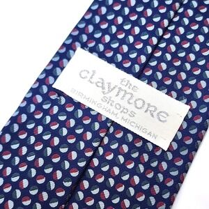 Vtg. Claymore Shops 100% Silk Necktie Tie Handmade 59" x 3.5"